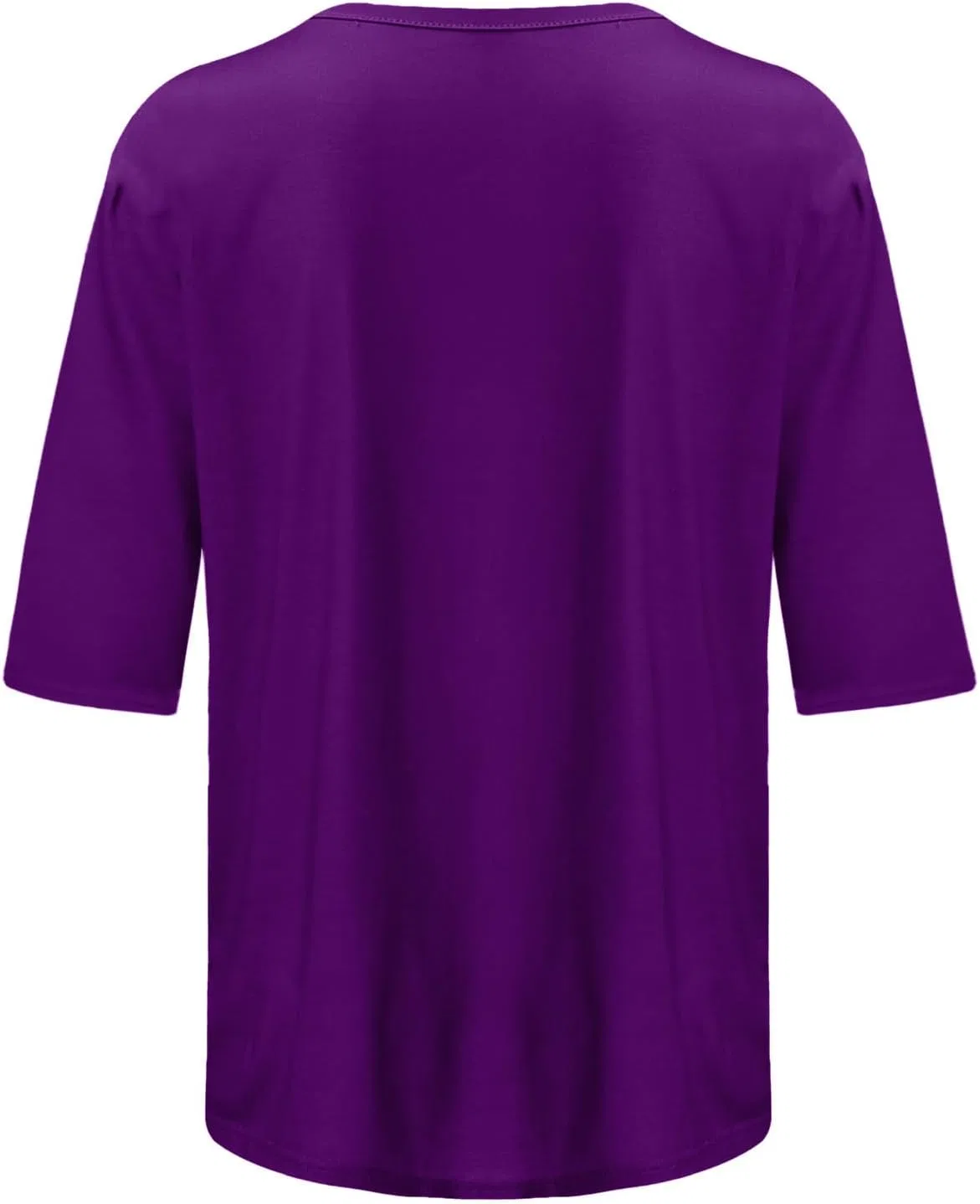 Женская свободная футболка с круглым вырезом, Purple — фото 3
