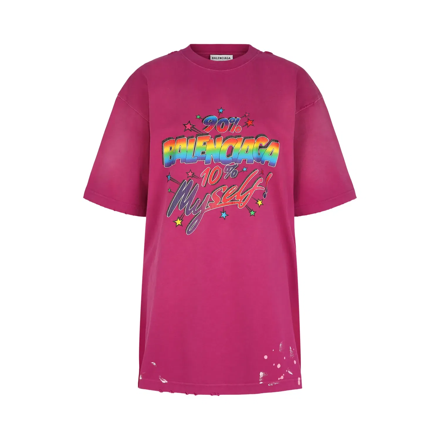Винтажная футболка Balenciaga 90/10, розовый