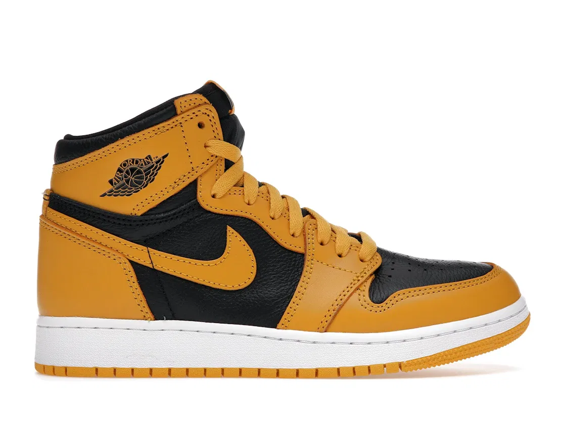 Детские кроссовки Lifestyle с длинным шнурованием Jordan 1 Retro High OG Pollen Jordan, Pollen/Black-White