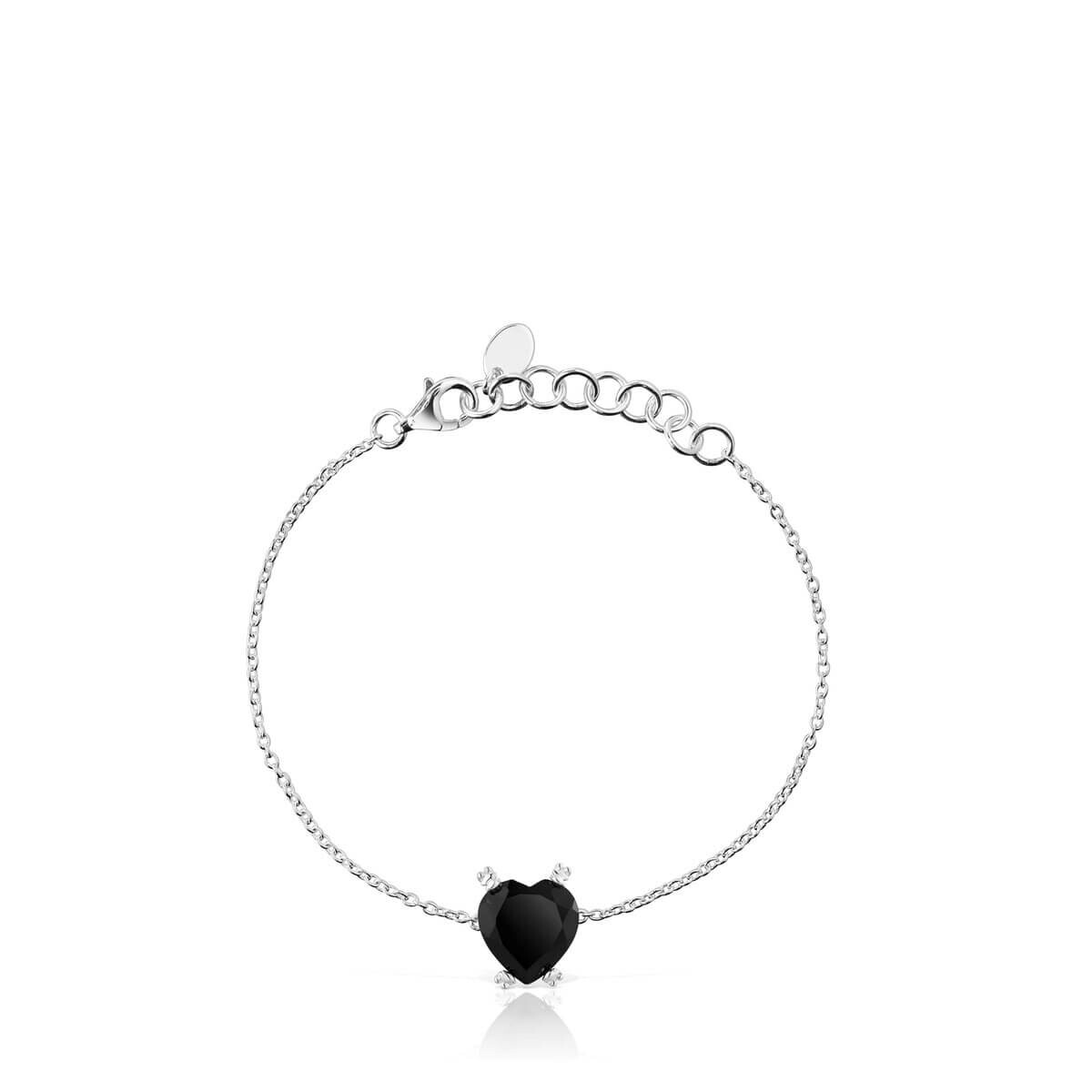 

Браслет Tous Color Pills Heart With Onyx, серебро