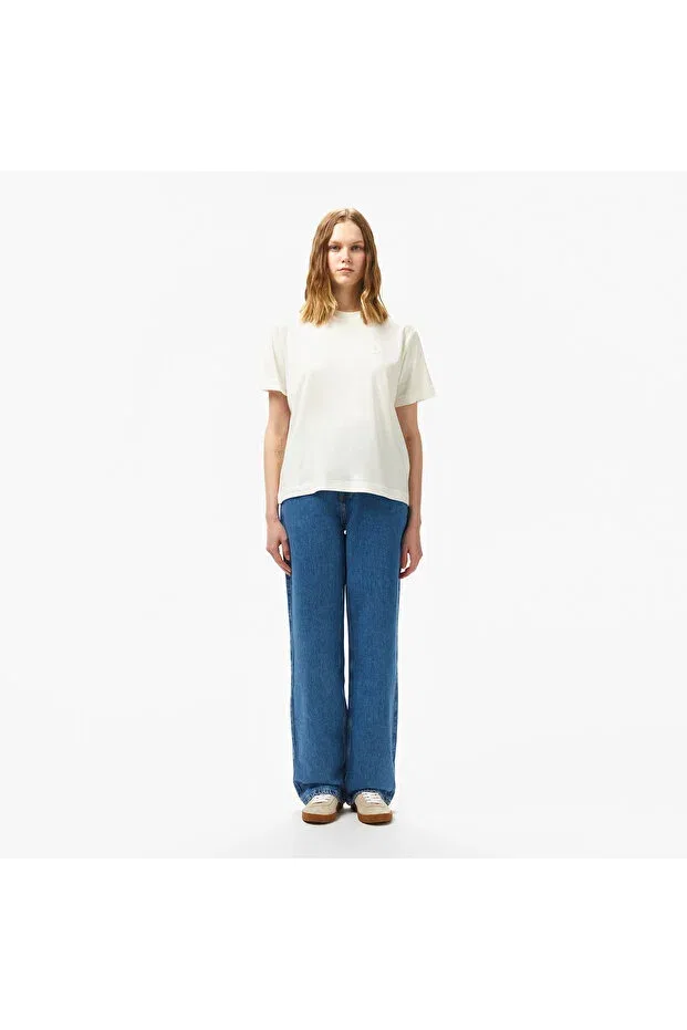 Женские джинсы с широкой штаниной Lacoste, Mk9-Blue