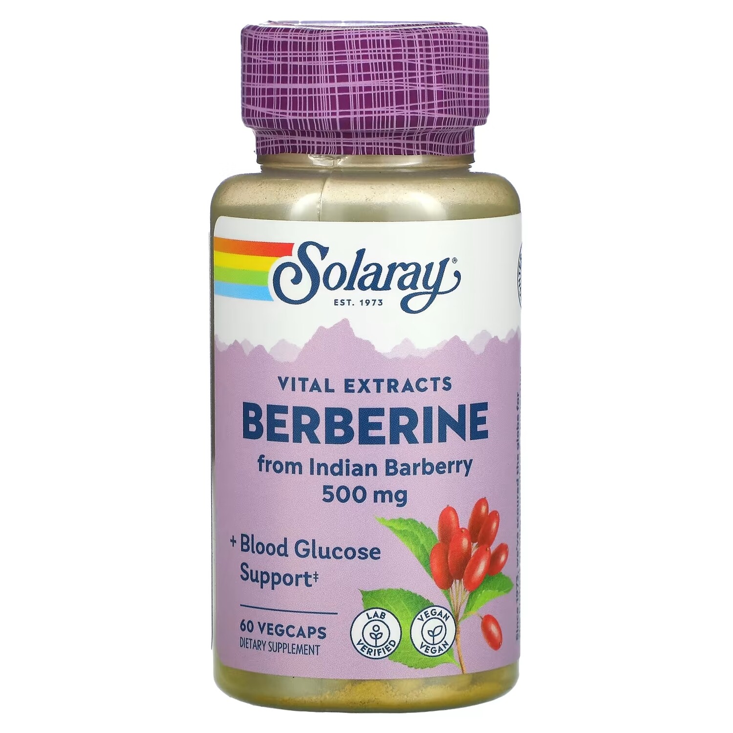 

Добавка Solaray Berberine, 60 капсул