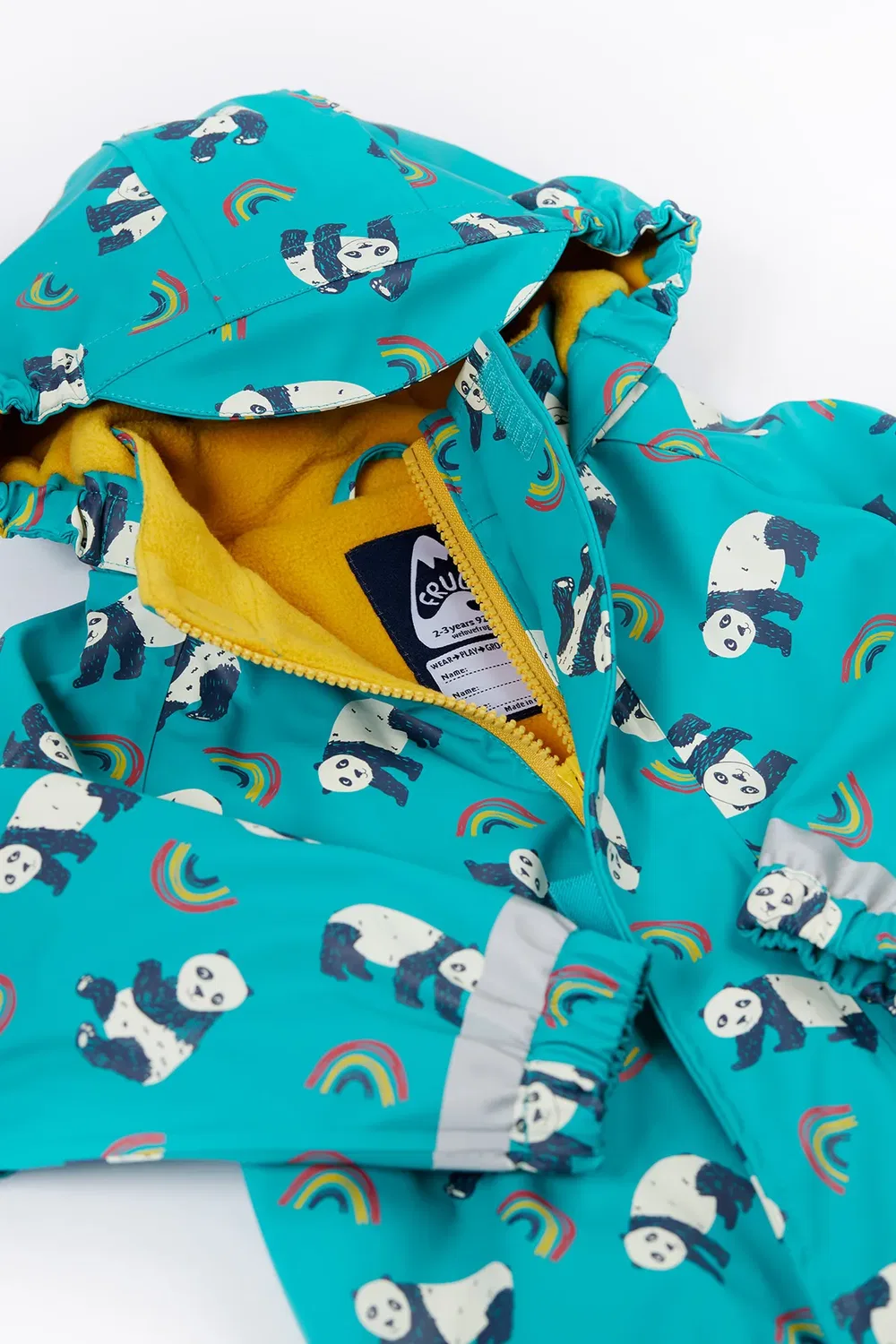 Детский дождевик-комбинезон Printed Puddle Buster Frugi, Blue — фото 4