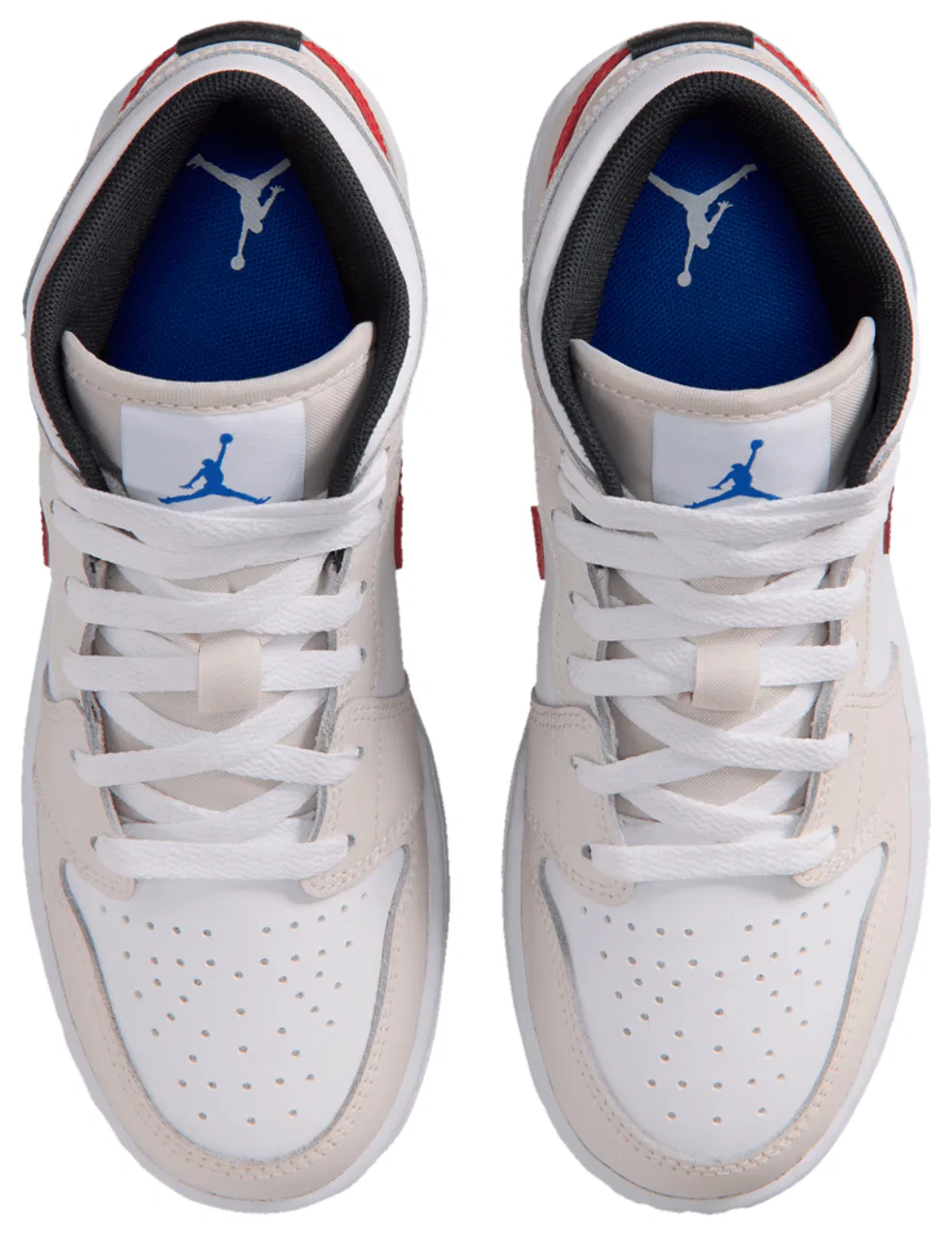Кроссовки для мальчиков AJ 1 Mid Jordan, цвет White/Sail/Phantom — фото 4
