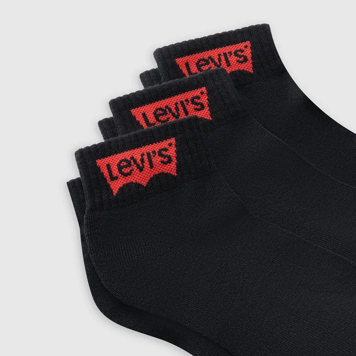 Носки средней высоты (3 шт.) Levi's, Black — фото 2