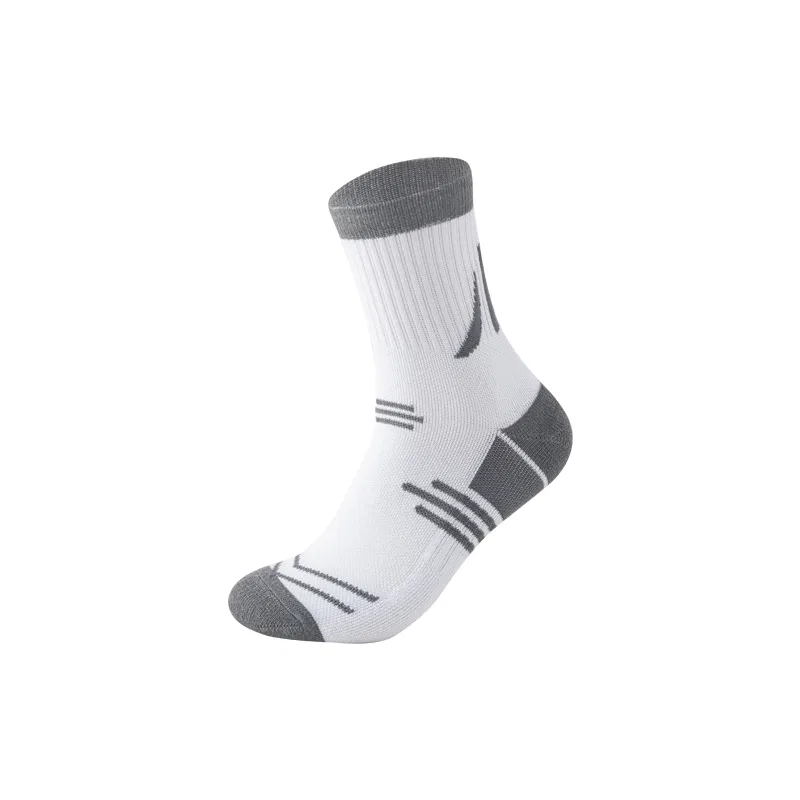 Детские баскетбольные носки, комплект из 3 пар, Trend Party Series, MIIOW, White Gray