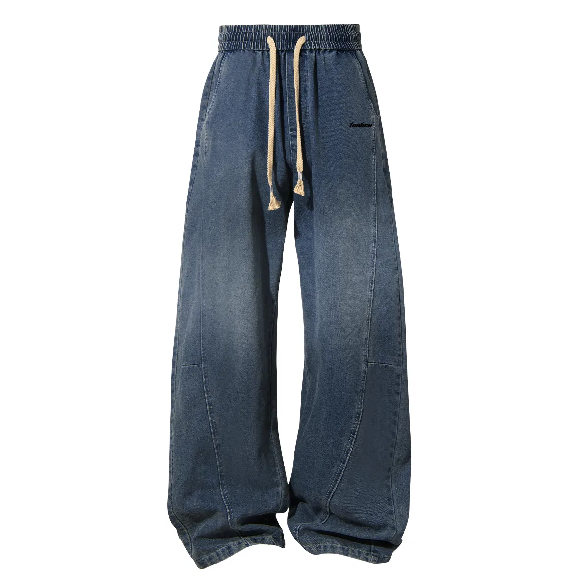 Детские джинсы стиль высокий Tonlion, Цвет vintage blue