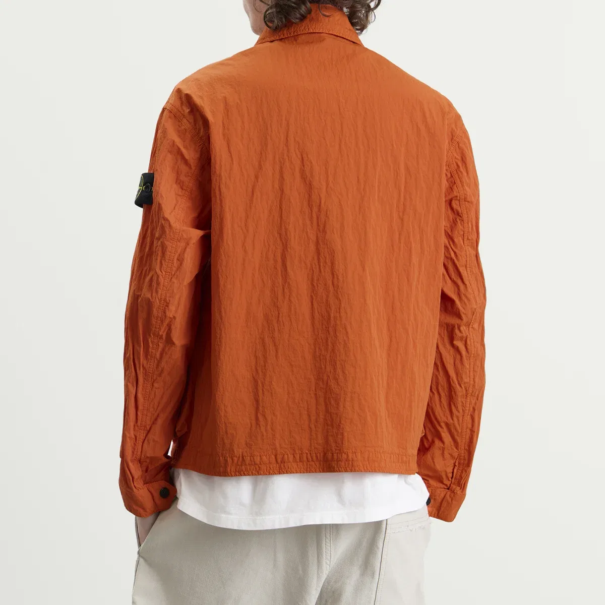 Куртка-коуч Stone Island Warp Rib Nylon-TC, Burnt Orange — фото 3