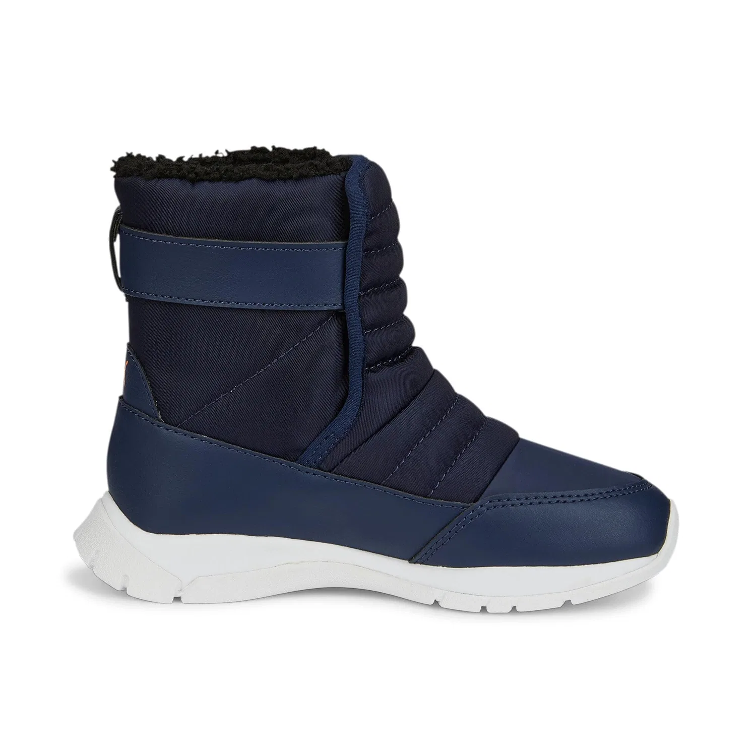 Детские зимние ботинки с водозащитой Nieve Boot Wtr Ac Ps PUMA, Vibrant Orange Blue Peacoat — фото 3