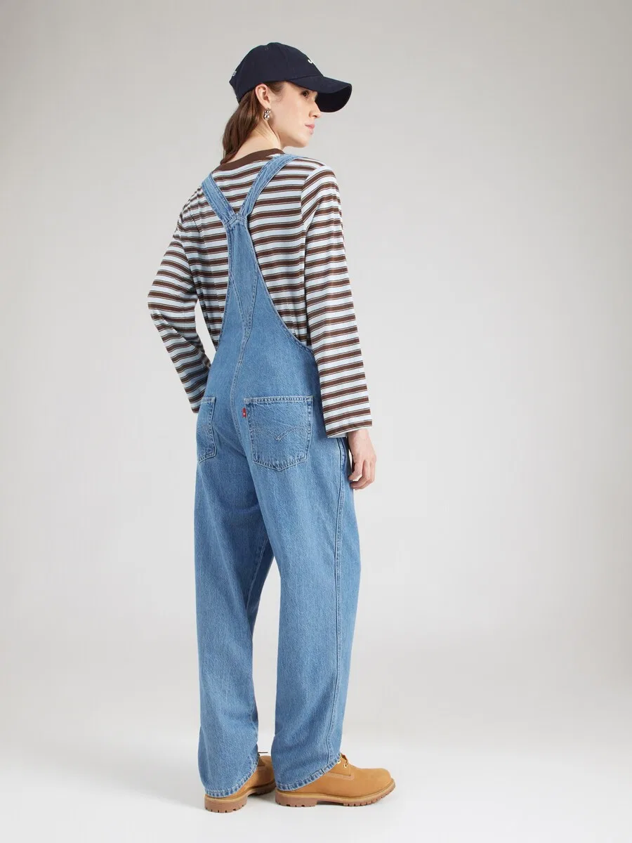 Джинсовый комбинезон LEVI'S Regular, синий деним — фото 4