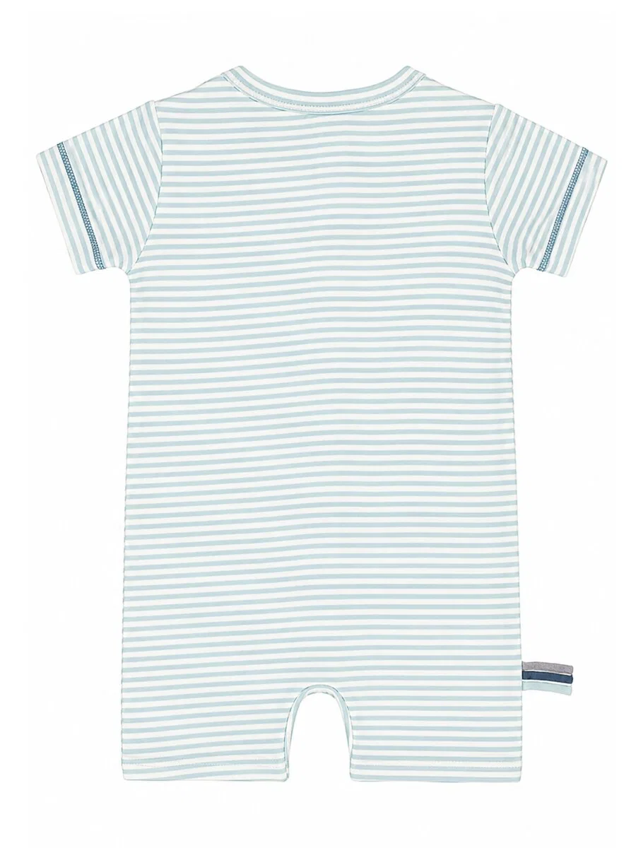 Комбинезон/боди OrganicEra 'OrganicEra Organic Baby Romper, Striped', цвет бирюзовый — фото 3