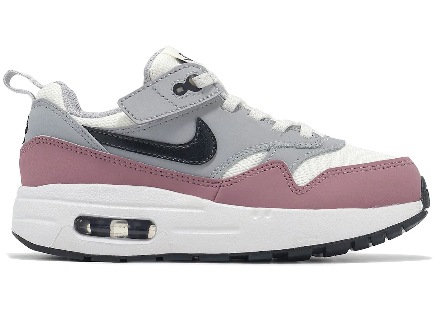 Детские кроссовки с системой EasyOn Nike Air Max 1 EasyOn Nike, Summit White/Wolf Grey/White/Dark Smoke Grey