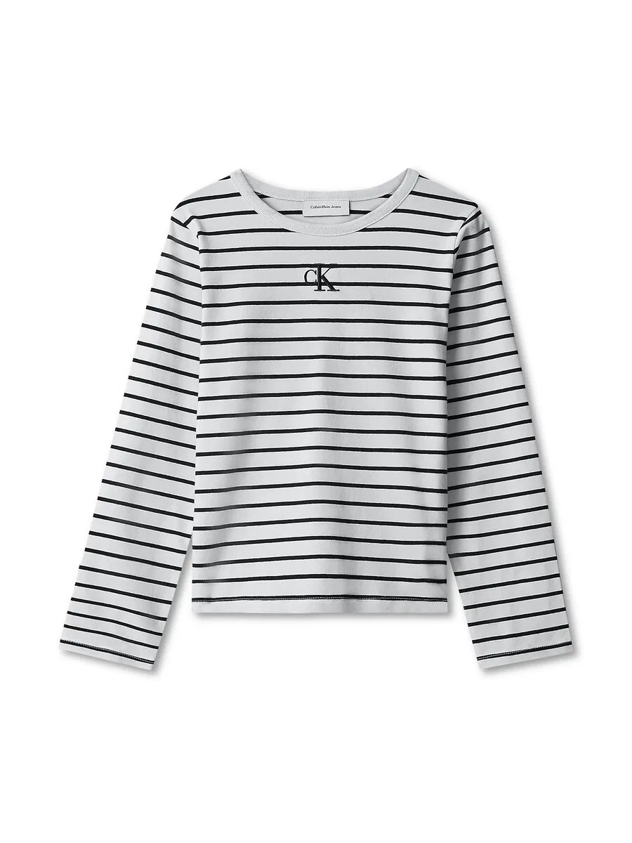 Топ Calvin Klein Jeans Regular Shirt светло-бежевого цвета