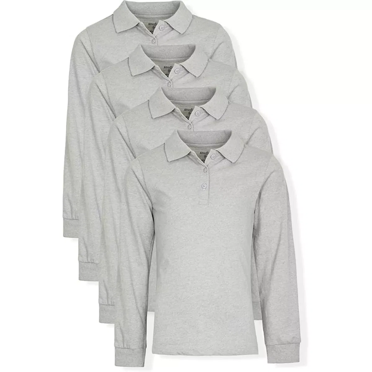 Детский комплект поло с длинным рукавом Studio 3, Heather Gray