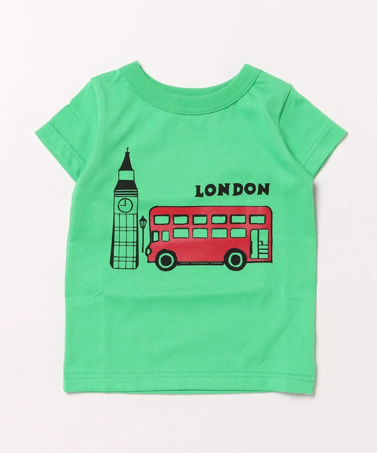 Детская футболка с коротким рукавом с принтом London Bus P.FIELD, Light Green