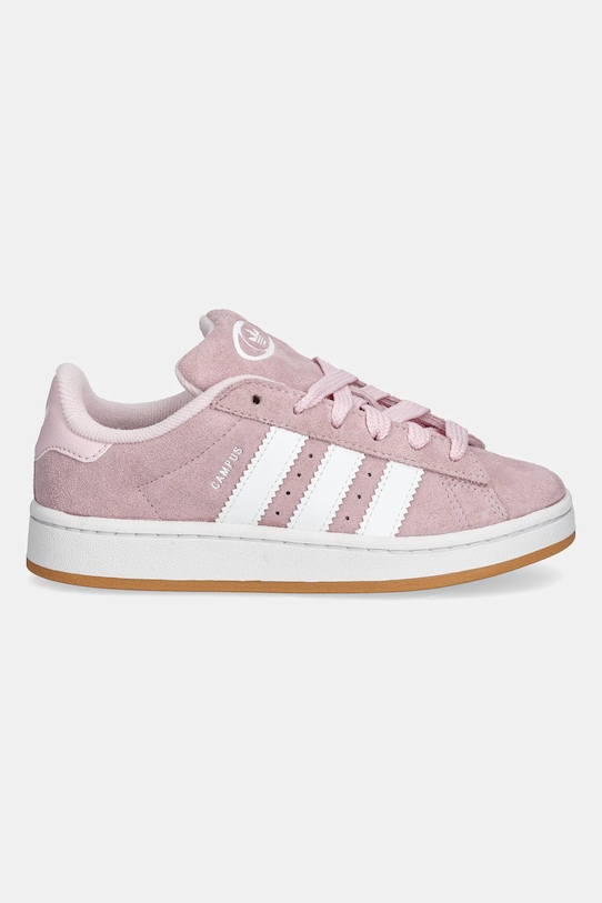 Детские замшевые кроссовки Campus 00s Adidas Originals, розовый — фото 2