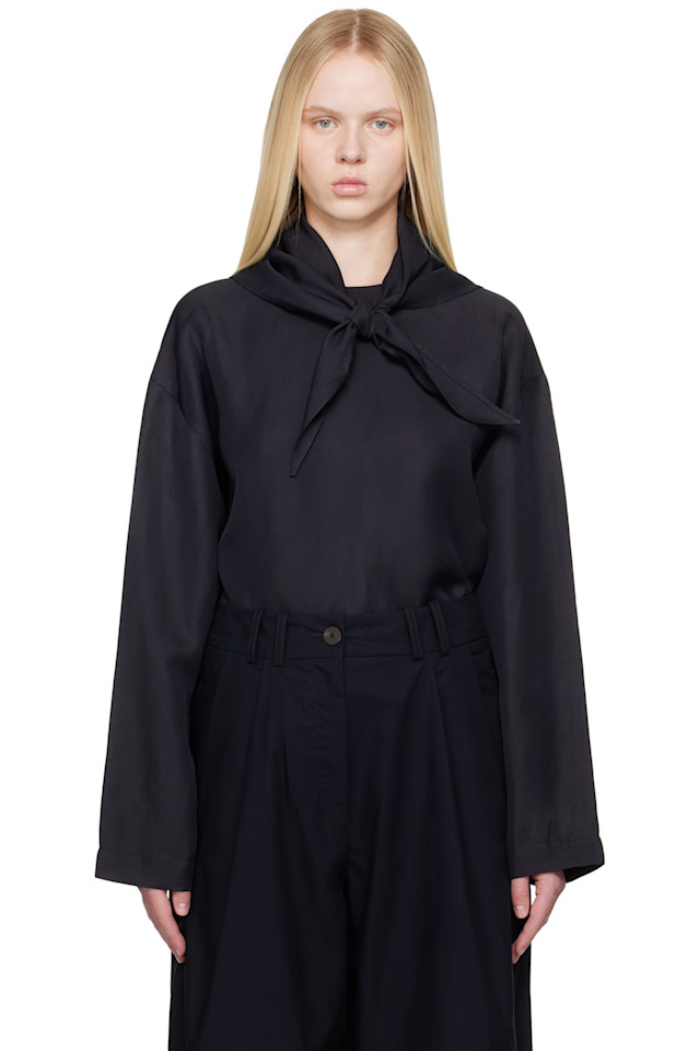 

Льняная блуза Bute Studio Nicholson, цвет darkest navy