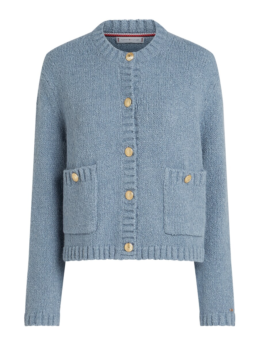 

Вязаный кардиган TOMMY HILFIGER Knit Cardigan, пыльно-голубой