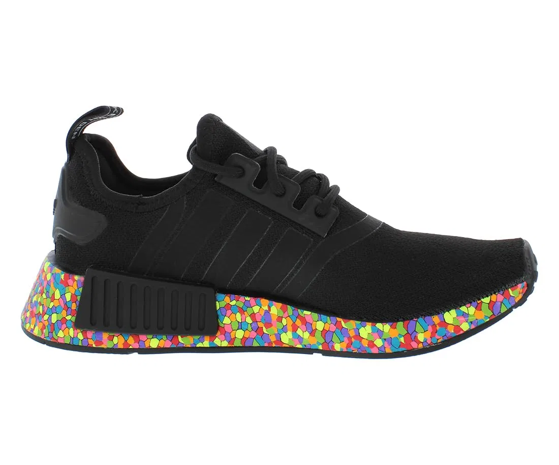 Детские кроссовки без застежки Nmd_r1 Adidas, Black Multicolor — фото 3