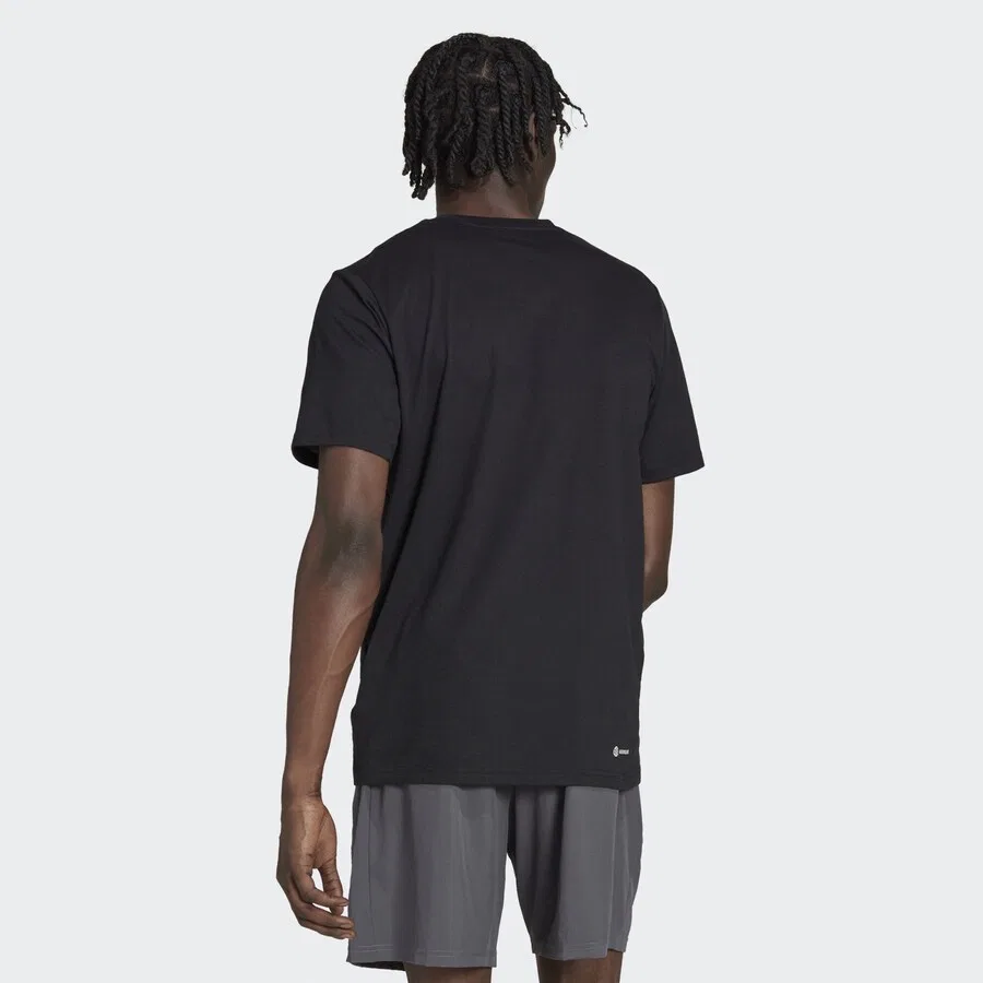 Спортивная футболка ADIDAS PERFORMANCE Performance Shirt 'Train Essentials Feelready Training' черного цвета — фото 4