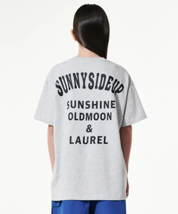 Футболка оверсайз Giant Fit Sunnyside Up, Takeasy Kids, меланжевый серый