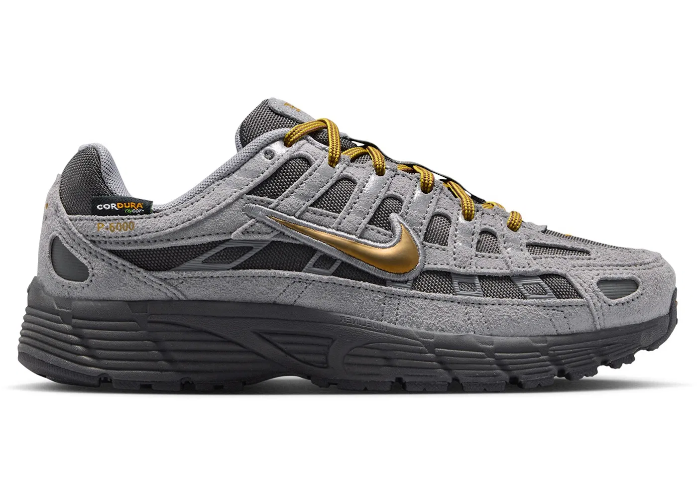 Детские кроссовки Lifestyle Nike P-6000 Premium, Medium Ash Pencil Point Cement Grey Golden Hops