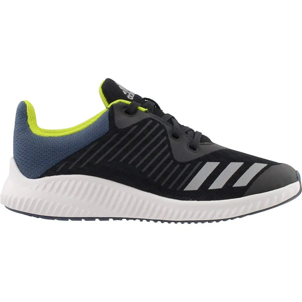 Детские кроссовки для мальчиков с шнуровкой Fortarun K Adidas, Carbon Metallic Silver Raw Steel — фото 3