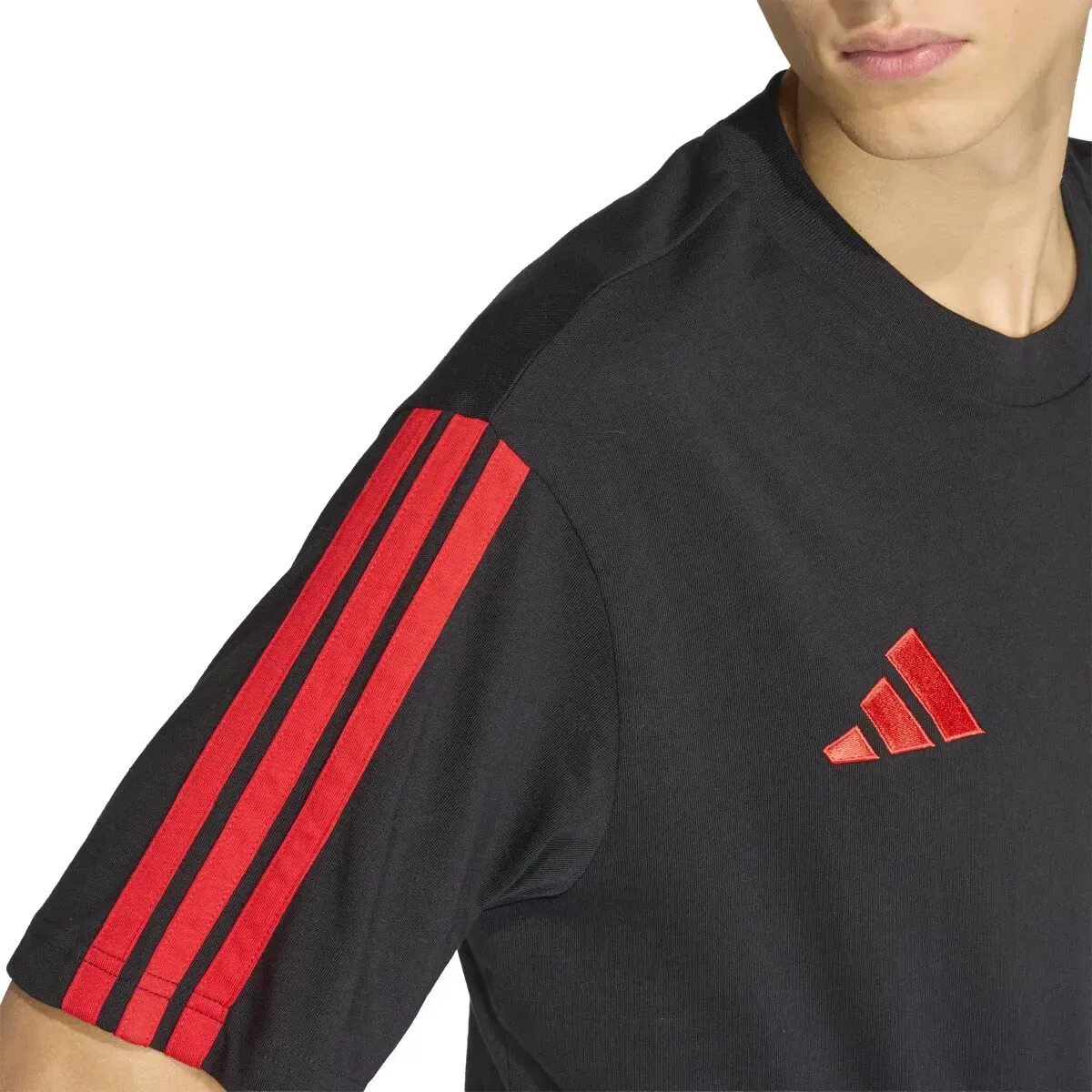 Мужская футболка с принтом Bélgica Mundial 2026 DNA adidas, Negro — фото 4
