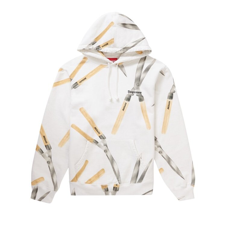 

Толстовка Supreme Shears Hooded Sweatshirt 'White', белый