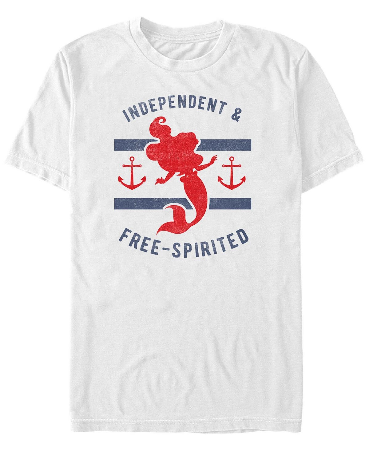 

Мужская футболка с коротким рукавом disney the little mermaid free spirit Fifth Sun, белый