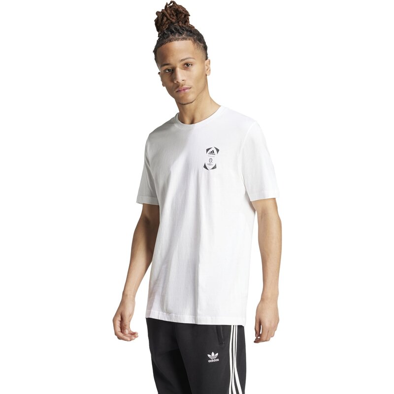 Футболка болельщика, официальная эмблема стадиона Adidas, белый — фото 2