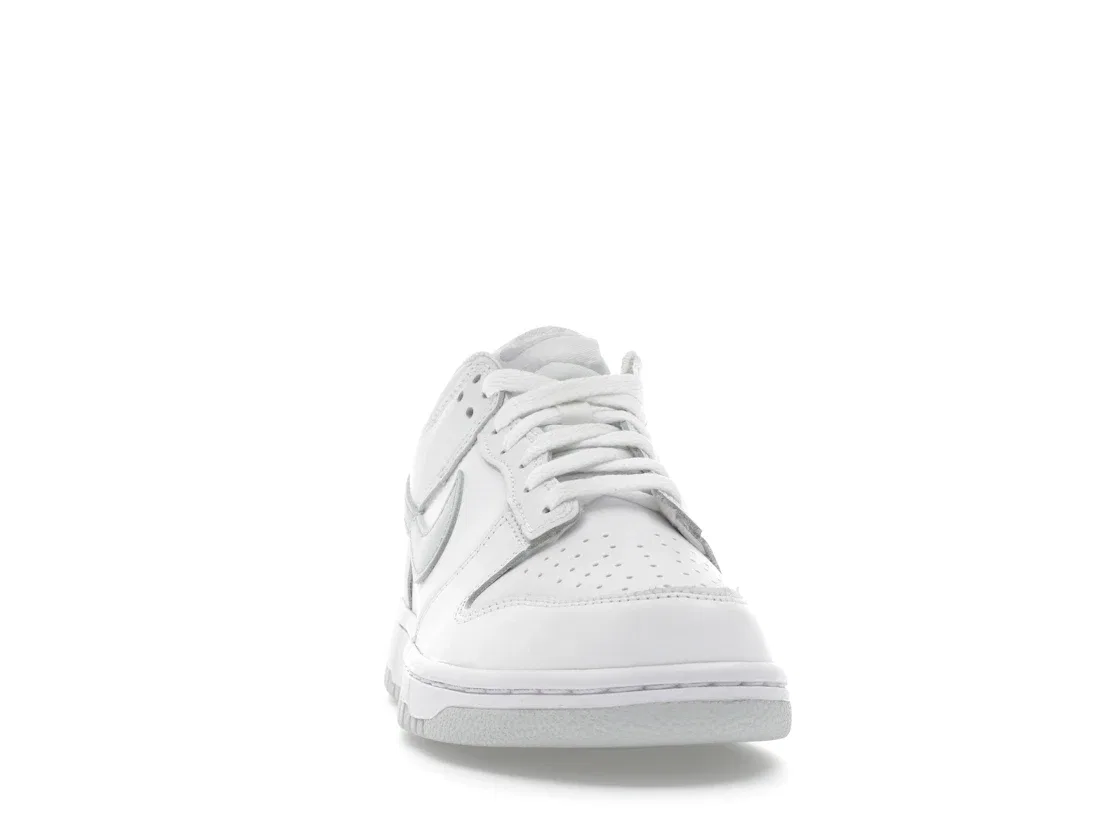Детские кроссовки с перфорированным носком Nike Dunk Low Nike, White White Pure Platinum — фото 2
