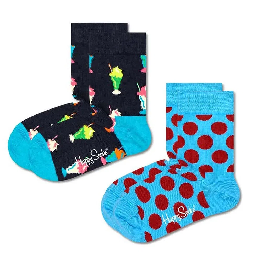 Комплект детских носков Happy Socks 2 пары, синий