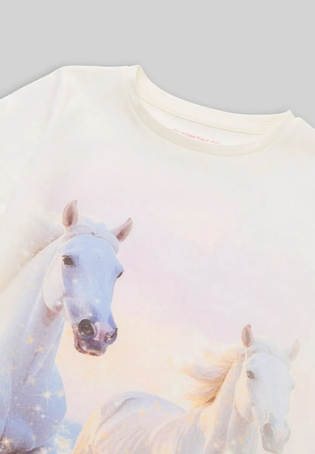Футболка с длинными рукавами (T-shirt langarmshirt mit foto-print - long sleeved top) Tom Tailor, Whisper White — фото 3