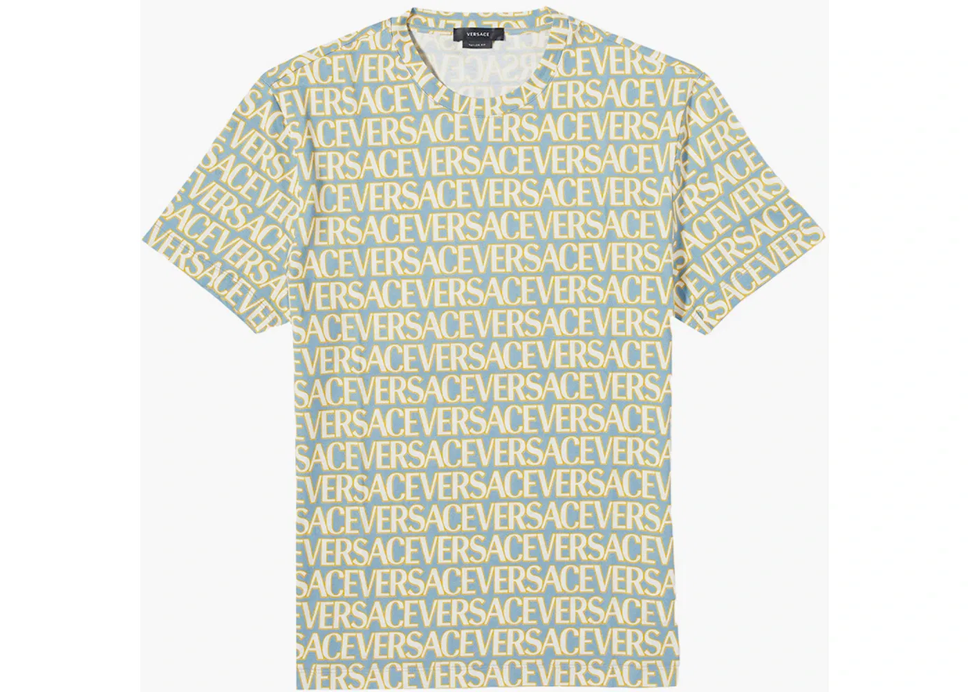 Мужская футболка с принтом Versace, Blue/Yellow