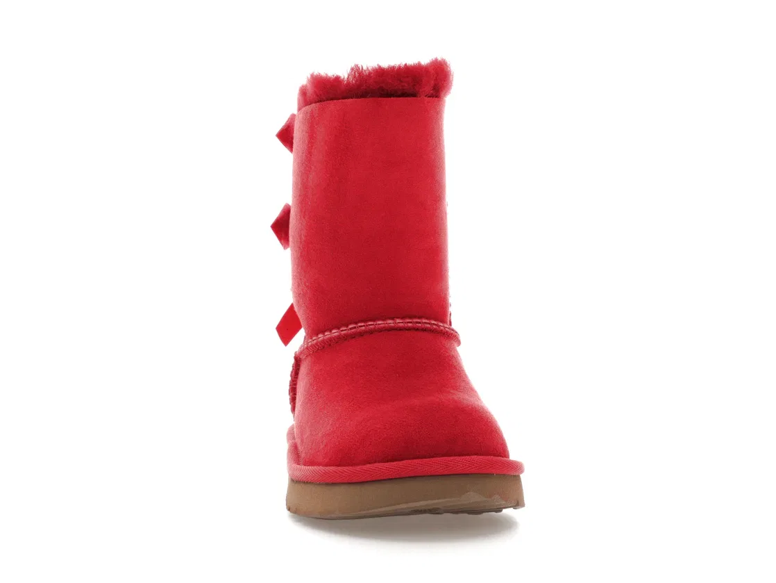 Детские ботинки на шнуровке UGG Bailey Bow II Boot, Ribbon Red — фото 2
