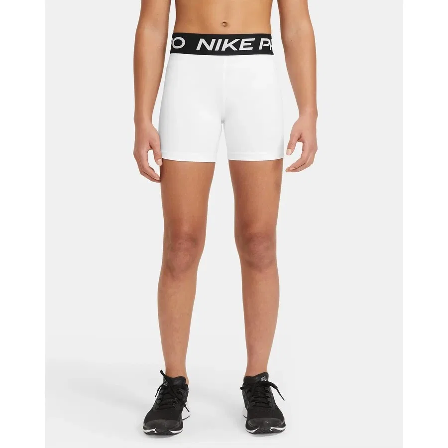 Детские спортивные шорты-леггинсы Nike Pro с принтом, модель DA1033-100, Nike, Сине-белый