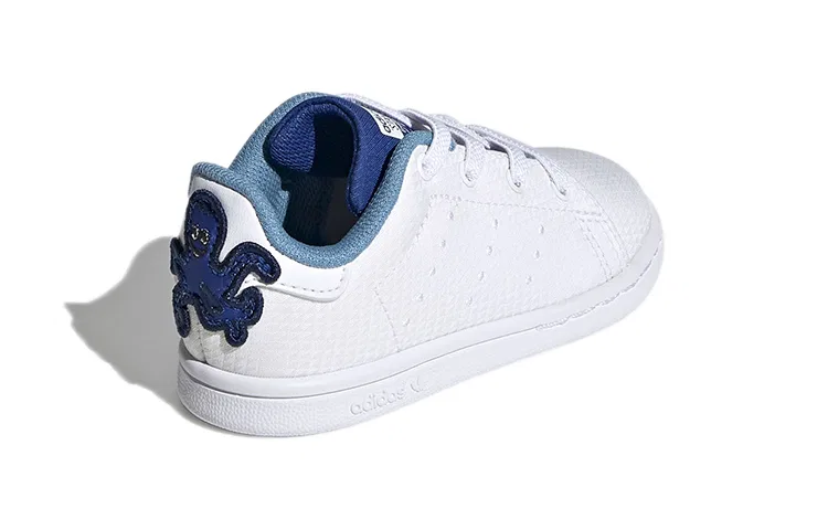 Детские кроссовки с принтом Primeblue Abrasion Resistant Low top Skateboard Shoes Adidas Originals, White Infant And Toddler — фото 4