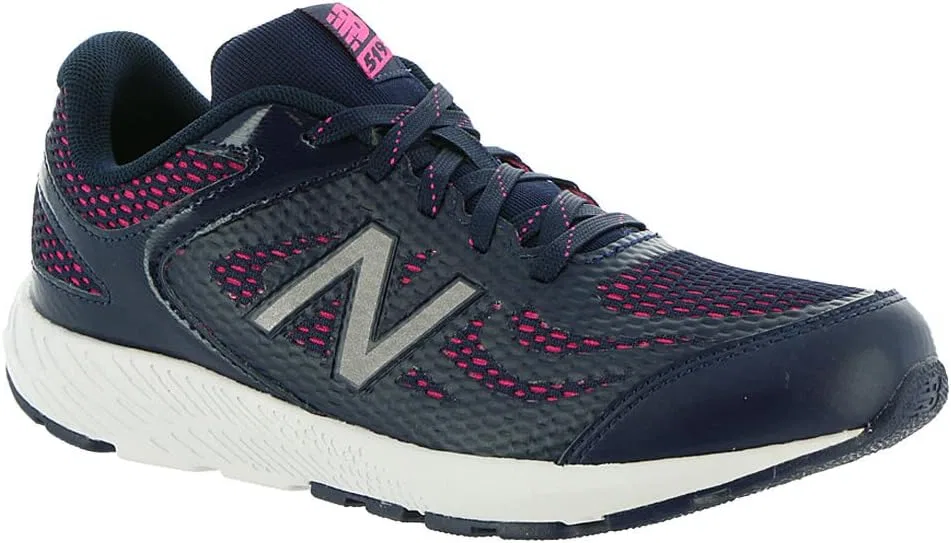 Детские кроссовки для девочек 519 V1 New Balance, Pigment/Pink Glo — фото 2