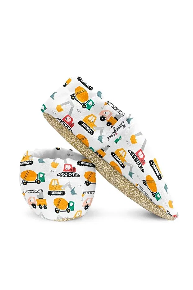 Детские пинетки для новорожденных с нескользящей подошвой Trucks Bunnybons, Truck
