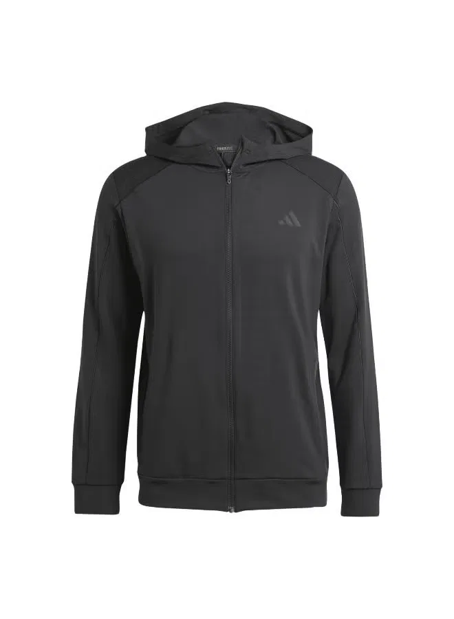 Топ спортивный с капюшоном Puremotion Adidas, черный — фото 2