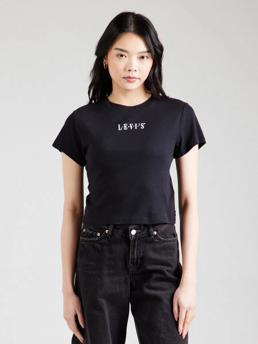 Футболка LEVI'S 'Graphic Essential Sporty Tee' черного цвета — фото 3