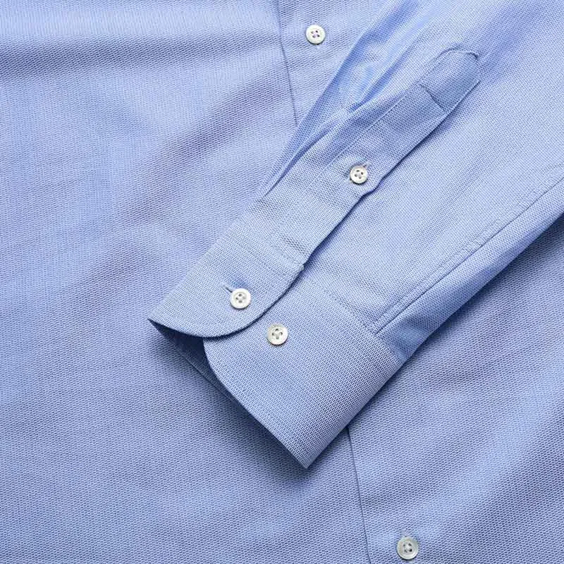 Мужская рубашка Light Blue EMPORIO ARMANI — фото 4