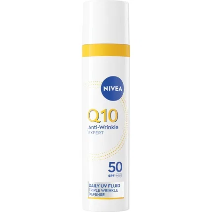 Флюид для лица с SPF50 Nivea Q10 Antiwrinkle Expert Daily UV Fluid, 40 мл
