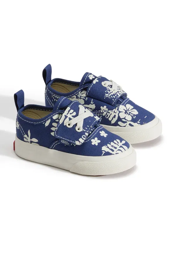 Кроссовки с принтом Authentic elastic unisex - baby shoes Vans, синий — фото 2