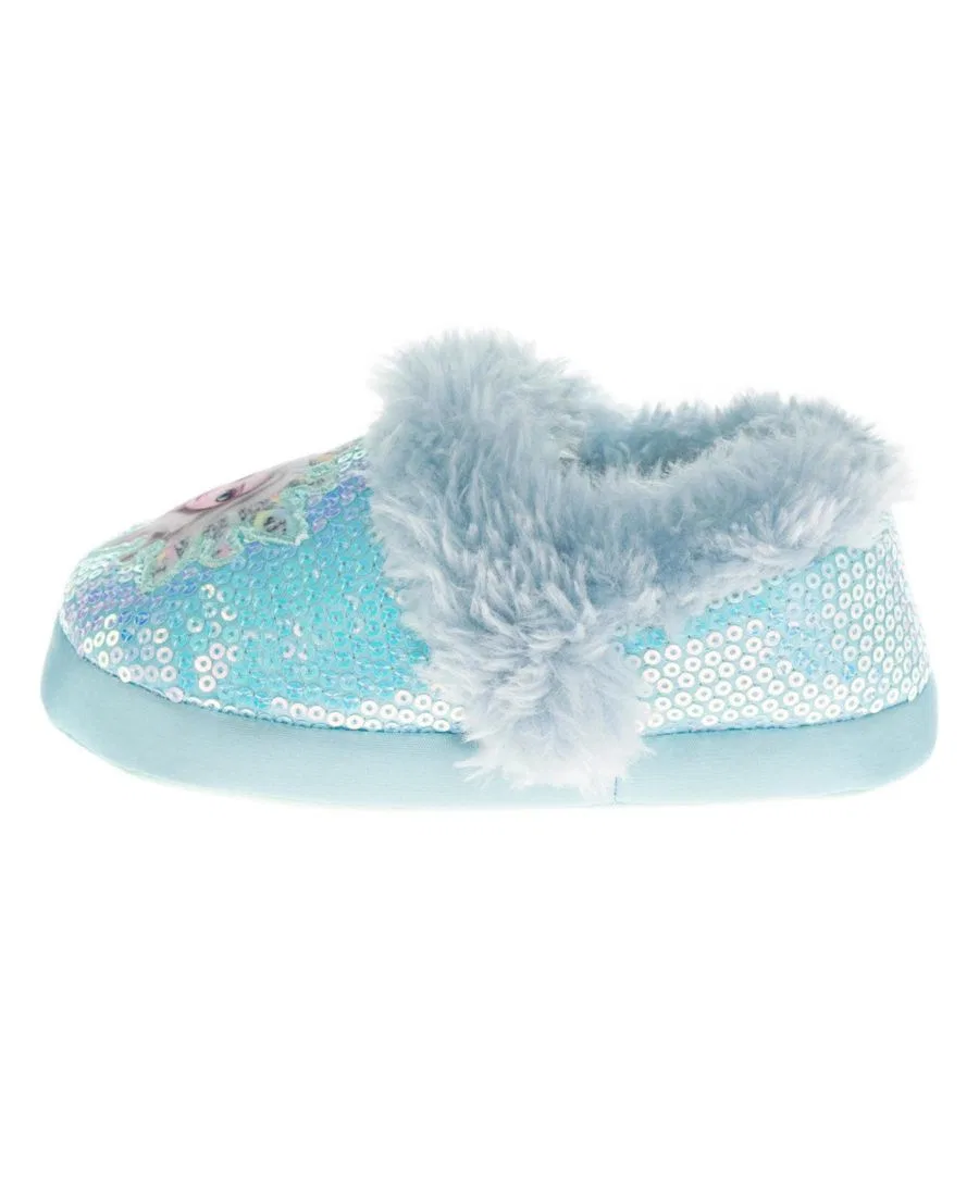 Тапочки-слипоны с принтом Frozen, модель Frozen Girls 5 to 12 Slippers Disney, Blue — фото 4