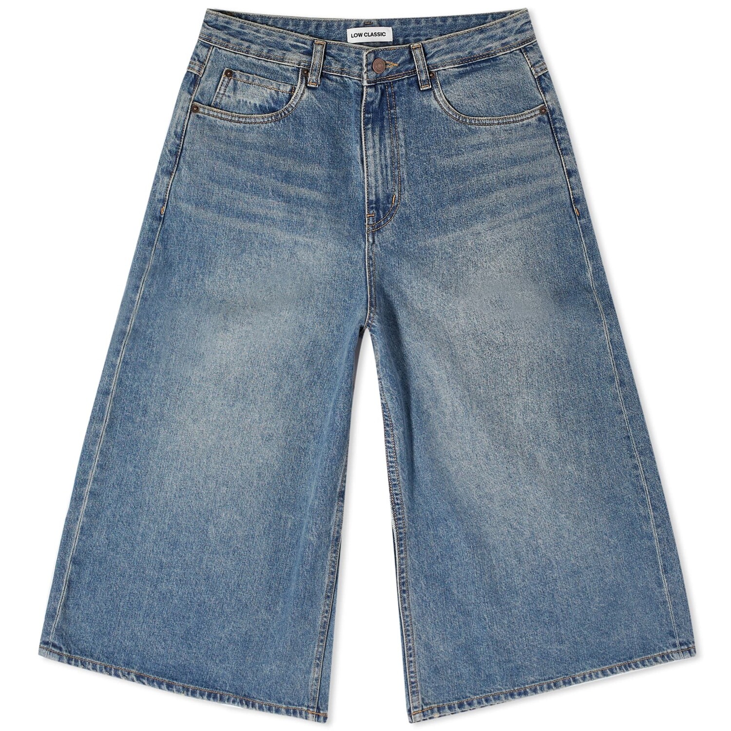 

Брюки-бермуды Low Classic Denim, серовато-синий