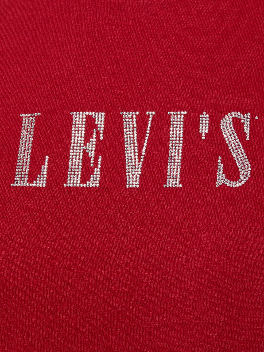 Женская футболка с блестящим логотипом Levi's, Red — фото 3