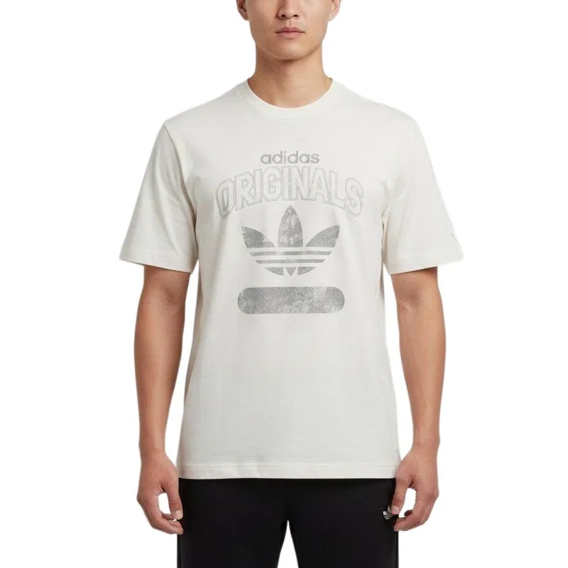 Мужская футболка с круглым вырезом Adidas Originals, White