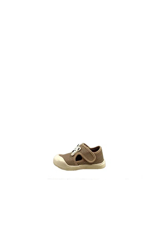 Детская обувь для девочек на плоской подошве Bebe 5194 first step children's shoes Arzen, Beige — фото 4